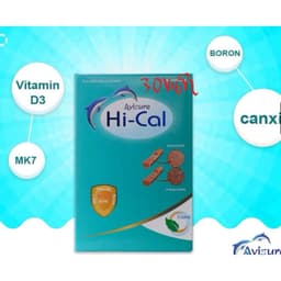Avisure Hical (hộp 30 : 60 viên) Bổ sung Canxi nano D3 K2 hỗ trợ xương răng chắc khỏe,giảm nguy cơ loãng xương người già 4