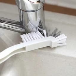 Bàn chải Trắng Xám nhà vệ sinh, nhà bếp, góc vuông đa năng, chổi cọ rửa ly cốc, chà sạch mọi góc ngách vị trí hẹp 8