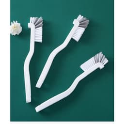 Bàn chải Trắng Xám nhà vệ sinh, nhà bếp, góc vuông đa năng, chổi cọ rửa ly cốc, chà sạch mọi góc ngách vị trí hẹp 1