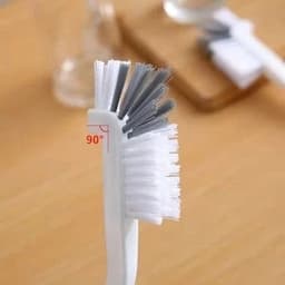 Bàn chải Trắng Xám nhà vệ sinh, nhà bếp, góc vuông đa năng, chổi cọ rửa ly cốc, chà sạch mọi góc ngách vị trí hẹp 9
