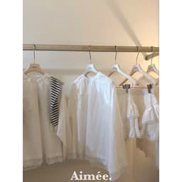 𝟏𝟒𝐚𝐦.𝐬𝐭𝐮𝐝𝐢𝐨 | Set Áo Thô Tay Dài Phối Ren Viền Bèo Chân Váy Xếp Tầng Nữ Set Đồ Nữ Trắng Dịu Dàng 9