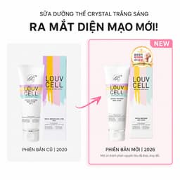 LOUVCELL Kem dưỡng trắng body Crystal Whitening Body Lotion 120ml - Hàng công ty, có VAT 2