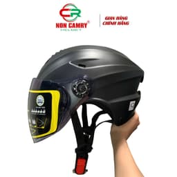 Nón Bảo Hiểm Có Kính Dài Nửa Đầu Cho Nam Và Nữ - Kiểu dáng trẻ trung,  Phong Cách Độc Đáo - Chính Hãng 3