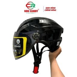 Nón Bảo Hiểm Có Kính Dài Nửa Đầu Cho Nam Và Nữ - Kiểu dáng trẻ trung,  Phong Cách Độc Đáo - Chính Hãng 5