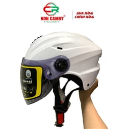 Nón Bảo Hiểm Có Kính Dài Nửa Đầu Cho Nam Và Nữ - Kiểu dáng trẻ trung,  Phong Cách Độc Đáo - Chính Hãng 7