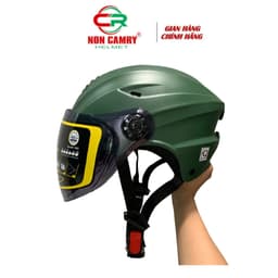 Nón Bảo Hiểm Có Kính Dài Nửa Đầu Cho Nam Và Nữ - Kiểu dáng trẻ trung,  Phong Cách Độc Đáo - Chính Hãng 6