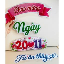 Set Chào Mừng Ngày 20/11 – Trang Trí Bảng Lớp Tri Ân Thầy Cô 3
