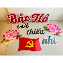 Set Bác Hồ Với Thiếu Nhi – Trang Trí Bảng Lớp, Góc Học Tập, Chủ Đề Bác Hồ 2