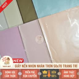 20 giấy nến nhún nhăn trơn 50x70 không thấm gói hoa trái cây trang trí handmade DIY - Hoa Sáp Nhà Bơ 1
