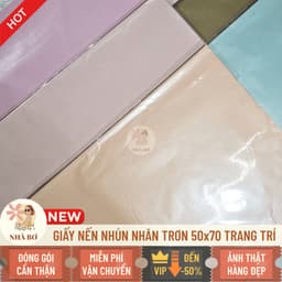 20 giấy nến nhún nhăn trơn 50x70 không thấm gói hoa trái cây trang trí handmade DIY - Hoa Sáp Nhà Bơ 2