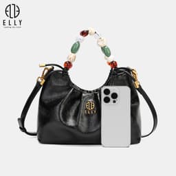 [Tặng hộp 20.10] Túi xách nữ ELLY EL422 da tổng hợp cao cấp túi xách tay đeo vai đeo chéo 9
