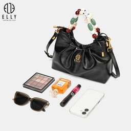 [Tặng hộp 20.10] Túi xách nữ ELLY EL422 da tổng hợp cao cấp túi xách tay đeo vai đeo chéo 8