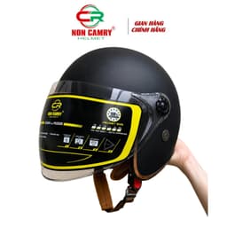 Mũ bảo hiểm 3/4 kính dài đa năng cho Nam Nữ, che nắng, mưa, chống lóa, Nhiều màu sắc thời trang 4
