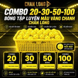 Bóng Tập Màu Vàng Dành Cho Luyện Tập | Đàn Hồi Tốt, Combo Số Lượng Lớn 20,30,50,100 Quả 2