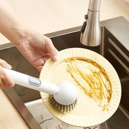 Bàn Chải Cọ Nồi Chảo Có Bình Đựng Nước Rửa Chén, Đầu Cọ Xoay 360 Độ Làm Sạch Hiệu Quả 3