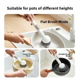 Bàn Chải Cọ Nồi Chảo Có Bình Đựng Nước Rửa Chén, Đầu Cọ Xoay 360 Độ Làm Sạch Hiệu Quả 7