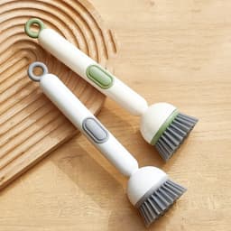 Bàn Chải Cọ Nồi Chảo Có Bình Đựng Nước Rửa Chén, Đầu Cọ Xoay 360 Độ Làm Sạch Hiệu Quả 1