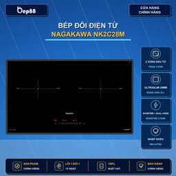 Bếp đôi điện từ Nagakawa UltraSlim NK2C28M | Nhập khẩu Malaysia | Hệ điều hành kép | BH 5 năm tại nà 1
