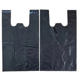 1Kg Túi nilong đen đẹp, dẻo, dai, hai quai không hôi dùng gói hàng, đựng rác size 10kg và 15kg. Màng PE đen 9