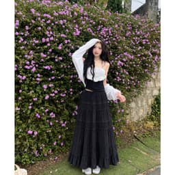 [Có Bigsize 45-85kg] Chân Váy Maxi Nữ LIMO MS332 Dáng Dài Xòe 2 Lớp Thướt Tha Váy Đi Biển Du Lịch 7