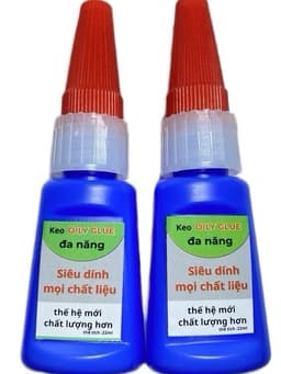 Combo 2 lọ keo OILY GLUE dán sắt gỗ gốm dày dép cao su 8