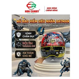 Mũ Bảo Hiểm Trẻ Em Chính Hãng - Kính Ngắn, Siêu Nhân, Doremon - An Toàn và Tiện lợi 5