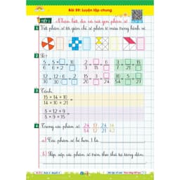 Sách - Vở Ô Li Bài Tập Về Nhà Toán Lớp 4 - Quyển 4 (Theo Từng Tiết Học) - Có Mã QR Video Bài Giảng của Qbooks 6