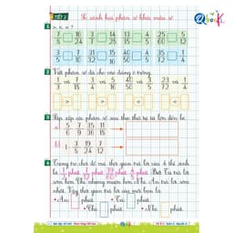 Sách - Vở Ô Li Bài Tập Về Nhà Toán Lớp 4 - Quyển 4 (Theo Từng Tiết Học) - Có Mã QR Video Bài Giảng của Qbooks 4