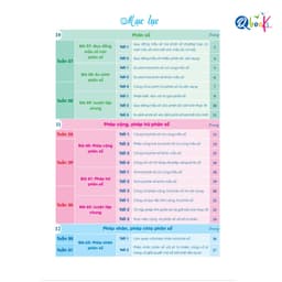 Sách - Combo Vở Ô Li Bài Tập Về Nhà Toán Lớp 4 - Có Mã QR Video Bài Giảng Từng Tiết Học (Qbooks) 8