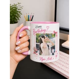 Ly cốc sứ quà tặng CÁ NHÂN HÓA 2 MẶT in hình theo yêu cầu đánh dấu lịch sinh nhật, kỉ niệm ngày cưới bạn bè người yêu 8