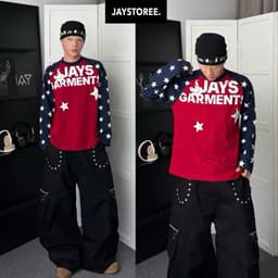 [BST 2026] LONGSLEEVE JAYSTAR ⭑.ᐟ BOXY - Áo Thun Tay dài Raglan cổ tròn form rộng nam nữ unisex 🖤 Áo phông Jaystoree 2