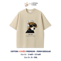 [9kg-100kg]  Áo thun gia đình, áo nhóm Unisex in ANIMAILS ISEE VN form rộng vừa cotton 4 chiều Premium thoáng mát 4