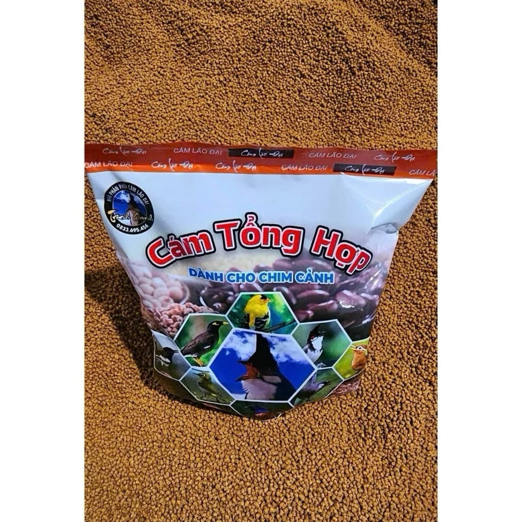 COMBO 5 GÓI CÁM CHIM TỔNG HỢP LÃO ĐẠI 1KG – CÁM CHIM CẢNH GIÁ RẺ TK25