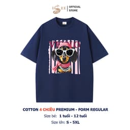 [9kg-100kg]  Áo thun gia đình, áo nhóm Unisex in ANIMAILS ISEE VN form rộng vừa cotton 4 chiều Premium thoáng mát 7