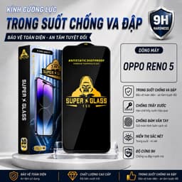 Kính cường lực Oppo reno5, reno 5 4G 5G cao cấp thế hệ mới full màn miếng dán bảo vệ màn hình đt 1