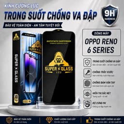 Kính cường lực Oppo Reno 6 / 6z 4G 5G cao cấp thế hệ mới full màn miếng dán bảo vệ màn hình đt 1