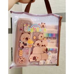 HOT Set TÚI Bút Dụng Cụ Học Tập , Văn Phòng Phẩm Họa Tiết Hoạt Hình Đáng Yêu Cho Bé 5