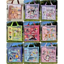 HOT Set TÚI Bút Dụng Cụ Học Tập , Văn Phòng Phẩm Họa Tiết Hoạt Hình Đáng Yêu Cho Bé 1