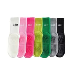 Tất Pilates Yoga Chống Trơn Trượt Đế Silicon Cotton Co Giãn Êm Chân Thoáng Khí Tập Gym Barre Freesize 8