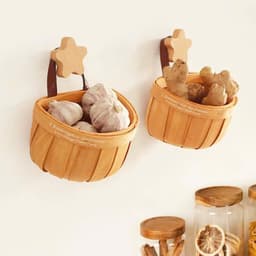 Set 2 Chiếc Giỏ Treo Đựng Đồ Nhà Bếp Decor Có Móc Treo. Giỏ Đựng Đồ Đa Năng 7