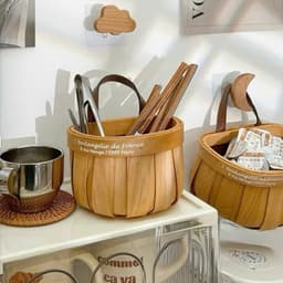 Set 2 Chiếc Giỏ Treo Đựng Đồ Nhà Bếp Decor Có Móc Treo. Giỏ Đựng Đồ Đa Năng 5