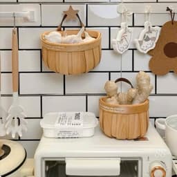 Set 2 Chiếc Giỏ Treo Đựng Đồ Nhà Bếp Decor Có Móc Treo. Giỏ Đựng Đồ Đa Năng 3