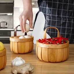 Set 2 Chiếc Giỏ Treo Đựng Đồ Nhà Bếp Decor Có Móc Treo. Giỏ Đựng Đồ Đa Năng 8
