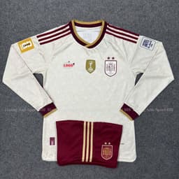 Bộ Quần Áo Bóng Đá Dài Tay Đội Tuyển Tây Ban Nha Vô Địch World Cup 2026- Vải Thái Cao Cấp 2