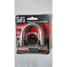 Khóa số SiFa chữ U, khoá mã 4 số, chất liệu hợp kim inox chống gỉ, khoá số an toàn cho mọi nhà 7