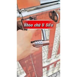 Khóa số SiFa chữ U, khoá mã 4 số, chất liệu hợp kim inox chống gỉ, khoá số an toàn cho mọi nhà 8