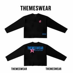 [DEAL Mở Bán] Áo Thun Tay Dài Themeswear Star Hồng Thun Contton From Rộng 3