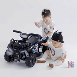 Xe máy điện trẻ em 9199 ,kiểu dáng thể thao cho bé từ 1-5 tuổi nhạc đèn cực ngầu ( không có điều khiển từ xa ) 2