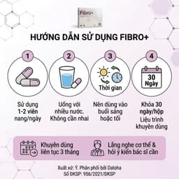 Fibro+ Hỗ Trợ U Xơ TC, Điều Hòa Kinh Nguyệt, Cân Bằng Nội Tiết - Hộp 30 viên 3