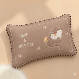 Gối Cotton Hoạt Tính Cho Bé Êm Mềm, Thoáng Mát, Thấm Hút Mồ Hôi, Kích Thước 30x50Cm Đã Kèm Ruột Bông Có Rãnh Sẵn 5